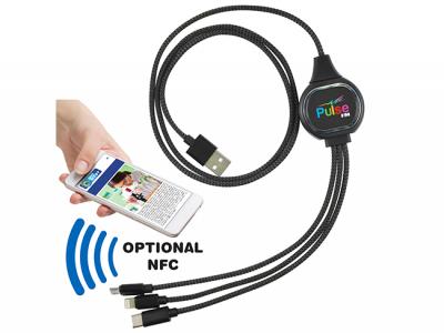 LED Illuminated NFC Charging Cables (1 Meter)