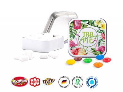 Candy Filled Square Metal Tins (25g)