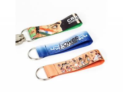 Full Colour Printed Webbing Strap Keyrings