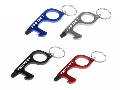 Aluminium Touch Guard Hygiene Keyrings