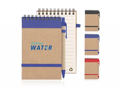 Eco Spiral Recycled Paper Notepad And Pen Sets (Small)