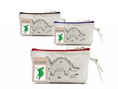 F&auml;rbung in Baumwolle Leinwand Kosmetiktaschen (10oz)