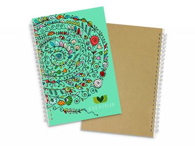 Vollst&auml;ndig angepasste Spiral Eco Notebooks (A5)