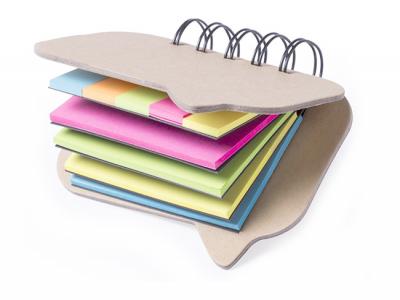 Eco Speech Bubble Shaped Sticky Notes Notepads