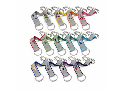 Reflective Polyester Strap Key Rings