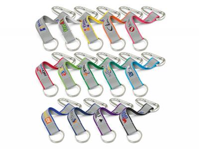 反射ポリエステルストラップキーリング