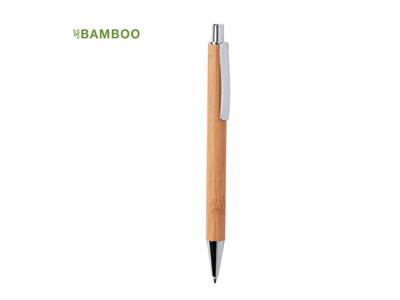 Bamboo Pens With Chrome Accents