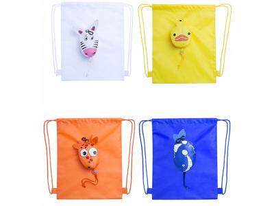 Foldable Animal Drawstring Backpacks