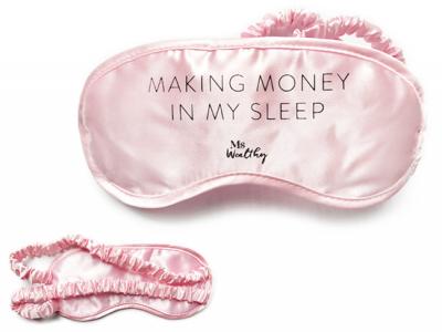 Sleeping Masks with Fabric Covered Straps