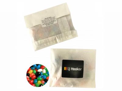 Eco Kraft Paper Bags Filled With Jelly Beans (50g)