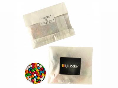 Eco Kraft Paper Bags Filled With Chewy Fruit (50g)