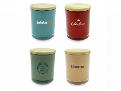 Coloured Bamboo Lid Candles (Small)