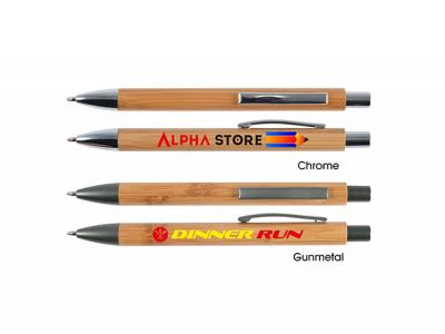 Push Button Bamboo Pens