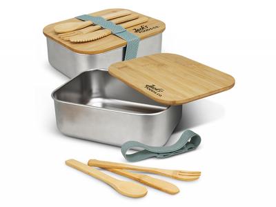 Eco Stainless Steel & Bamboo Lunch Boxes