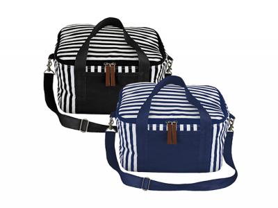 Striped Cotton Canvas Cooler Bags