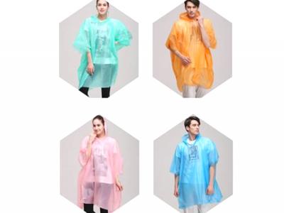 Eco Disposable PEVA Raincoats