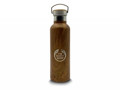 Vacuum Insulated Bottles With Wooden Finish (500ml)