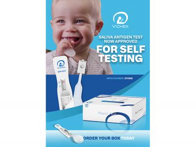 V-Check&reg; COVID-19 Rapid Antigen Saliva Test