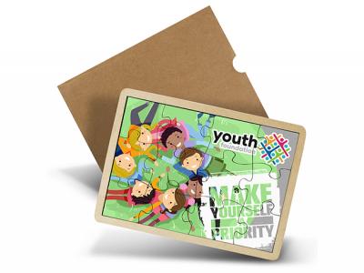 パイン木製ジグソーパズル（12個）