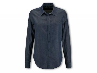 Womens Long Sleeves Denim Shirts (170gsm)