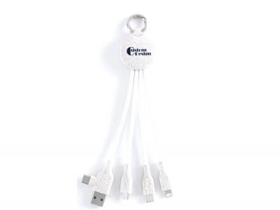 6-In-1 Degradable Corn & Wheat Straw Charging Cables
