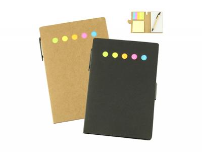 Notizbücher mit Haftnotizen und Stift (A6)
