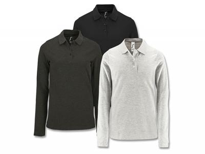 Womens Long Sleeve Polo Shirts (180gsm)