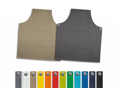 Cotton Bib Aprons With Colourful Straps (280gsm)