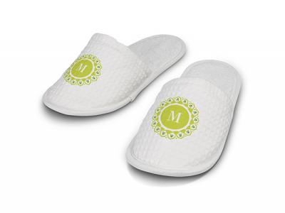 Hausschuhe mit Waffelmuster (240 g/m&sup2;)