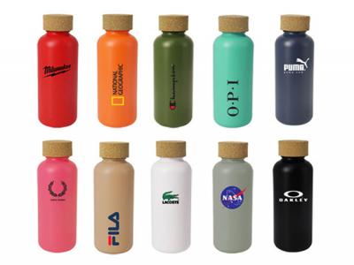 Eco Sugar Cane Water Bottles with Cork Lid (650ml)