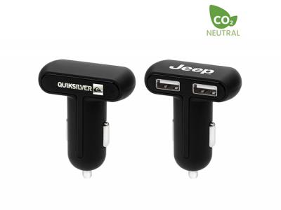 Eco Dual USB Car Chargers - Horizontal