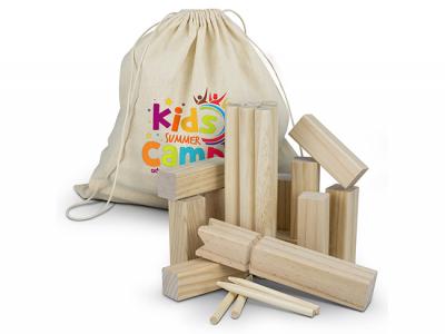 H&ouml;lzerne Kubb-Spiele