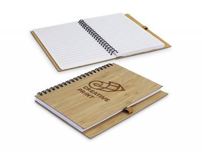 Brielle Bamboo Spiral Notebooks (A5)
