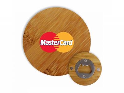 Bamboo Round Bottle Openers