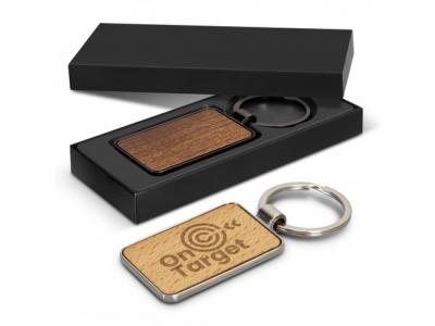 Rectangular Timber Keyring