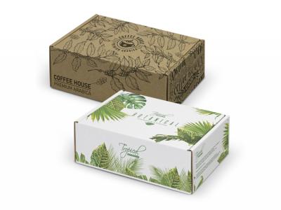 Gestanzte Boxen mit Scharnierdeckel - 175x130x65mm