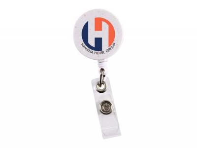 Retractable Name Badge Holders (Wheat Straw)