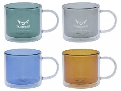 プレミアムホウケイ酸ダブルウォールグラス マグ（260ml）