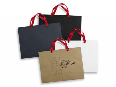 Extra Large Paper Ribbon Carry Bags ( 305mm x 406mm )