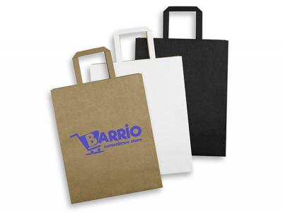 Large Portrait Flat Handle Paper Bags (330mm x 254mm)