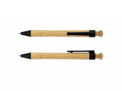 Retractable Bamboo Ballpoint Pens