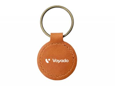 Recycled Leather Keyrings (Round)