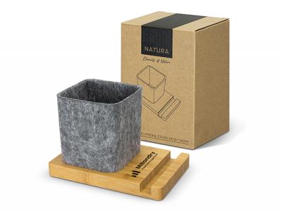 Bamboo Phone Stand Desk Caddies