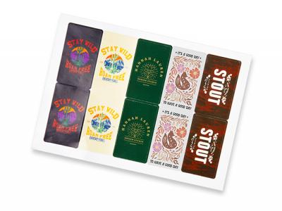 Rectangle Gloss Sticker Sheets (88mm x 50mm)