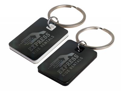 Rectangle Stainless Steel Keyrings