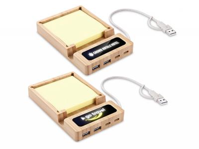 USB Hubs with Sticky Notes