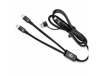 4-in-1 Fast Charging Data Transfer Cables (120cm, USB-C & Lightning)