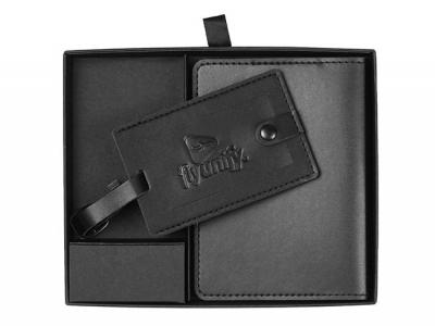 Pineapple Leather Travel Gift Sets (Passport Wallet & Luggage Tag)