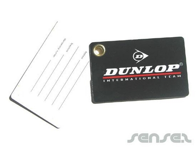 plastic card luggage tag
