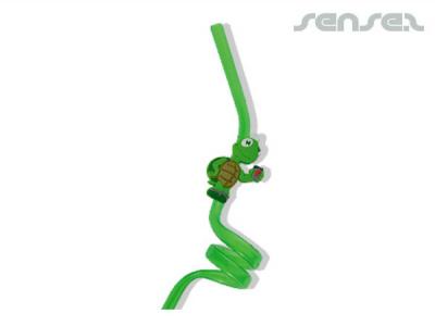 Spiral Straws With Custom PVC Tag